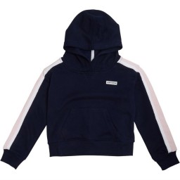 Converse Cropped Hoodie Obsidian/Arctic Punch