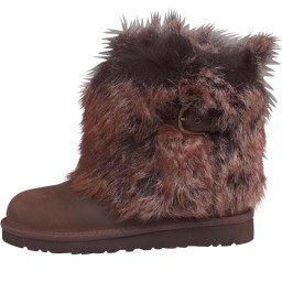 UGG Ellee Leather Chocolate