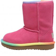 UGG Toddler Classic Short II Rainbow Classic Pink Azalea