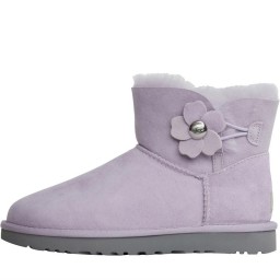UGG Mini Bailey Button Poppy Lavender Fog