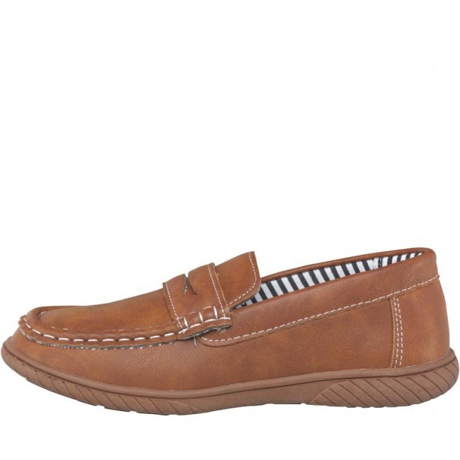 Mad Wax Junior Penny Loafer Tan