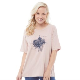 Animal Navigated Deluxe T-Woodrose Pink
