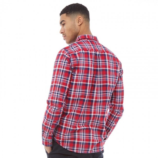 Superdry Raw Oxford Washbasket Botley Red Check
