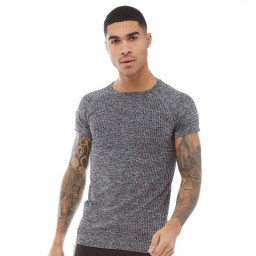 Superdry Sport Athletic Raglan T-Grey Grit/Black