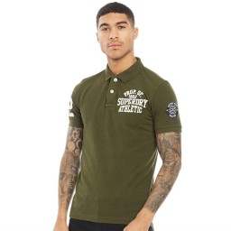 Superdry Classic Superstar Polo Khaki Marl